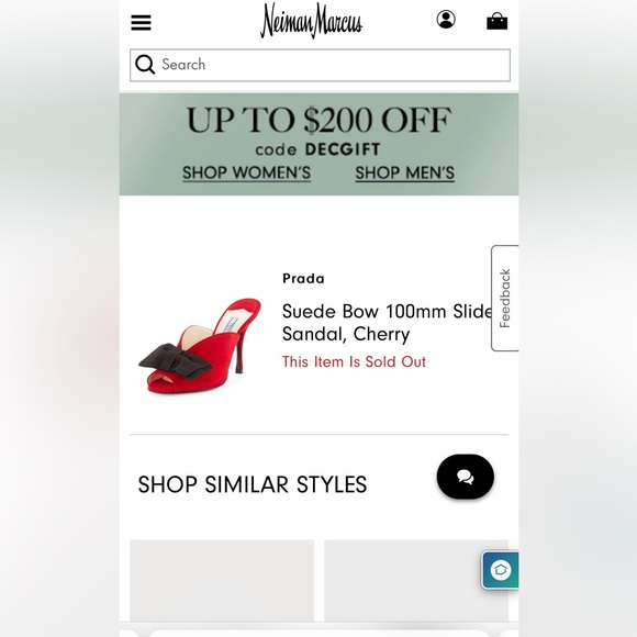 NEW! Prada Suede Bow Cherry Open Toe Sandal - 6.5 - Picture 5 of 5